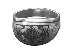 Серебряное кольцо «Чалма»
